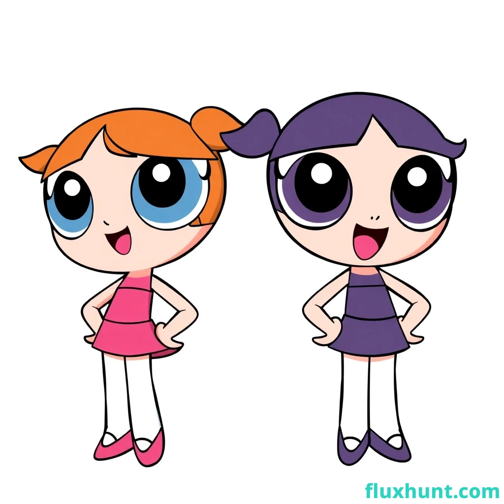 2 powerpuff girls with Fedex logo